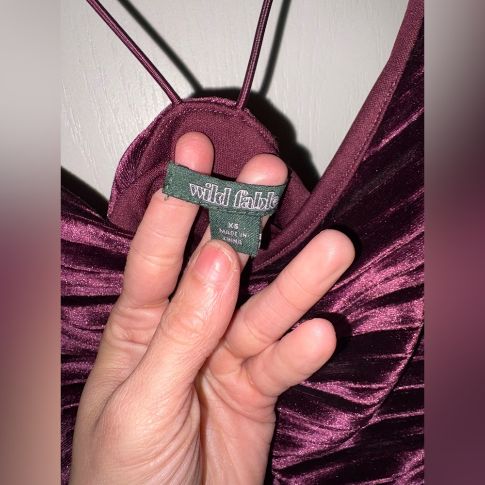 Wild Fable Purple Crop Ruched Camisole - Picture 3 of 3